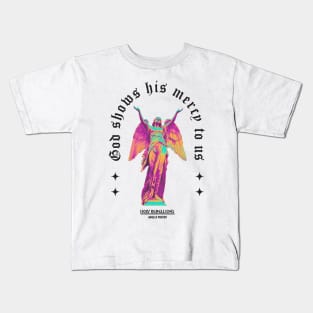 God Show His Mercy - Angels Prayer #001 Color by Holy Rebellions Kids T-Shirt